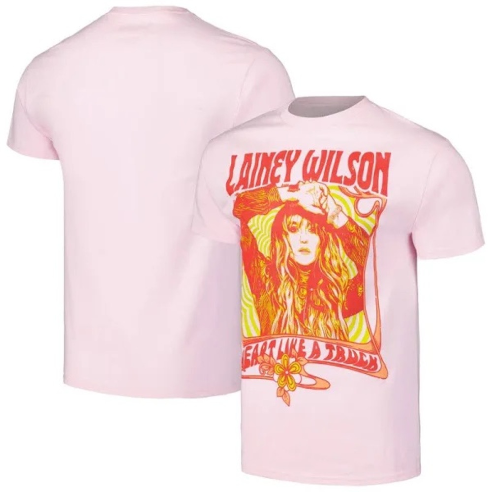 NWT Lainey Wilson Manhead Heart Like A Truck T-Shirt - Pink